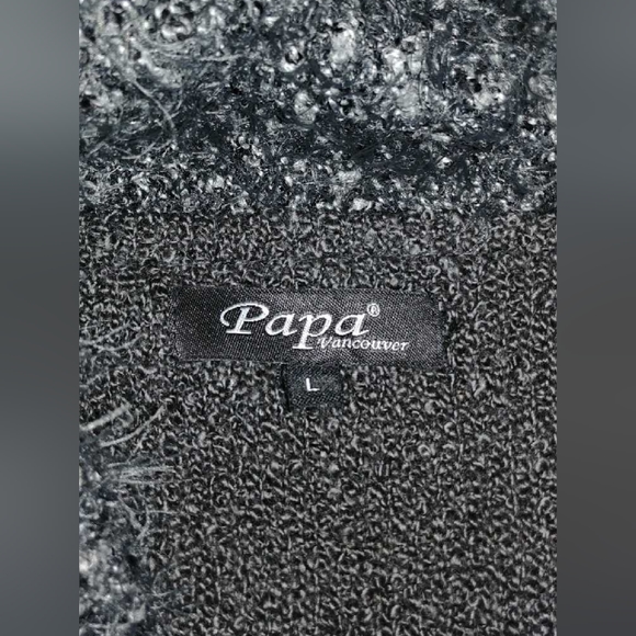 Papa black and grey boucle coat - Picture 5 of 6